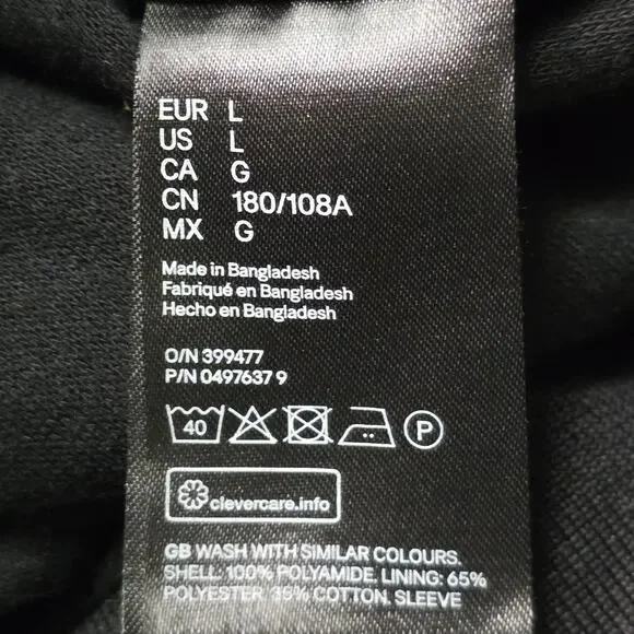 H&M NASA Bomber Jacket Men’s Large Black - Picture 6 of 9